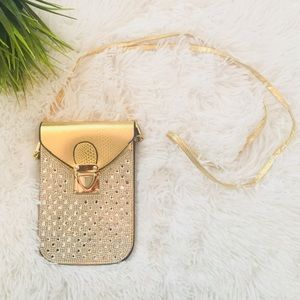 New Crossover Purse Gold Rhinestones💎😀☀️